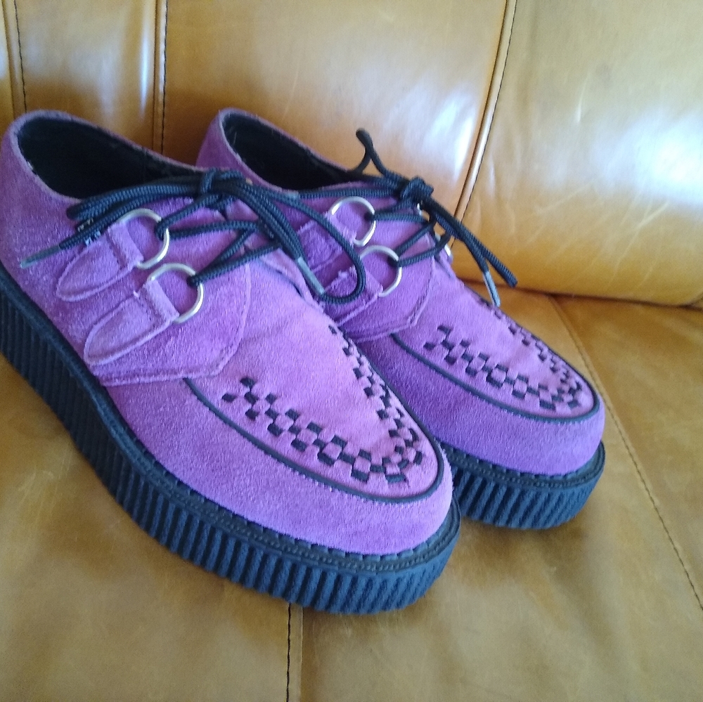 COPY - TUK purple suede creepers
